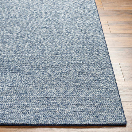 Alyra Blue Solid Area Rug Rugs TriadCommerceInc