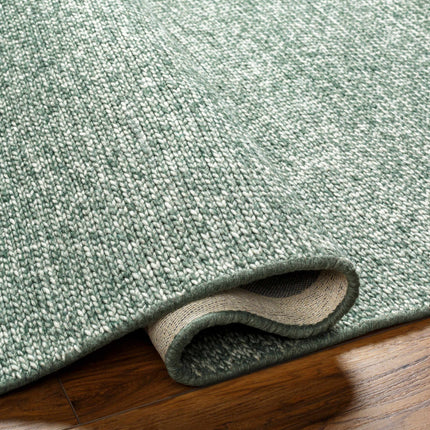 Alyra Green Solid Area Rug Rugs TriadCommerceInc