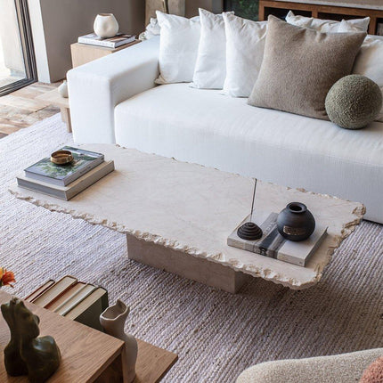Sofita Marble Coffee Table Coffee Tables TriadCommerceInc