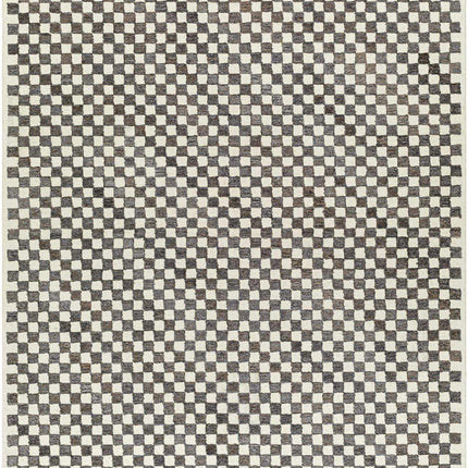 Halen Taupe Checkered Area Rug Rugs TriadCommerceInc 8' x 10' Rectangle
