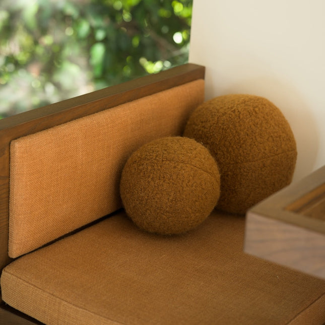 Teddy Sphere Pillow - Copper Throw Pillows TriadCommerceInc