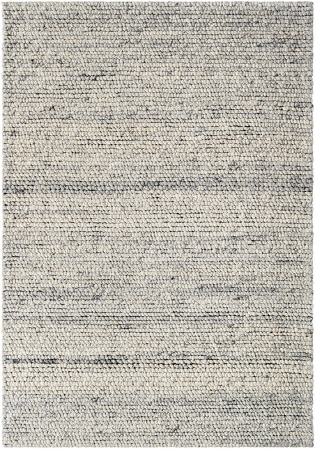 Olisa Cream & Gray Wool Area Rug Rugs TriadCommerceInc 5' x 7'6" Rectangle