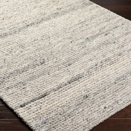 Olisa Cream & Gray Wool Area Rug Rugs TriadCommerceInc