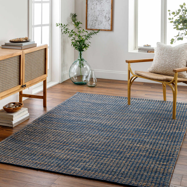 Riki Navy Area Rug Rugs TriadCommerceInc