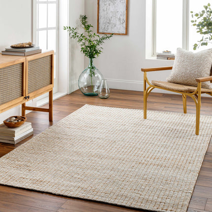 Riki Cream Jute-Wool Blend Rug Rugs TriadCommerceInc