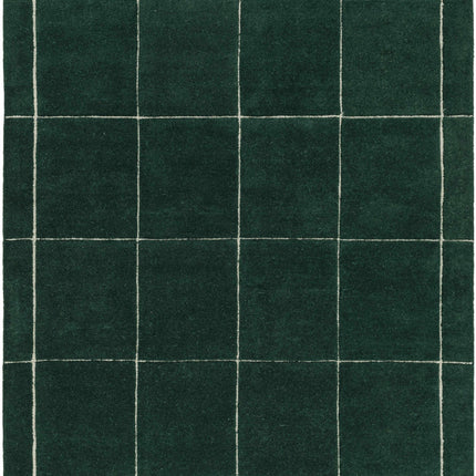 Siarl Green Checkered Area Rug Rugs TriadCommerceInc