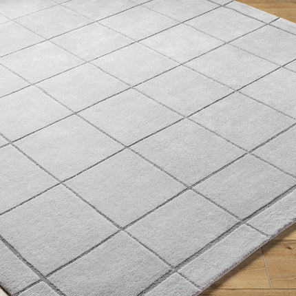 Siarl Gray Checkered Area Rug Rugs TriadCommerceInc