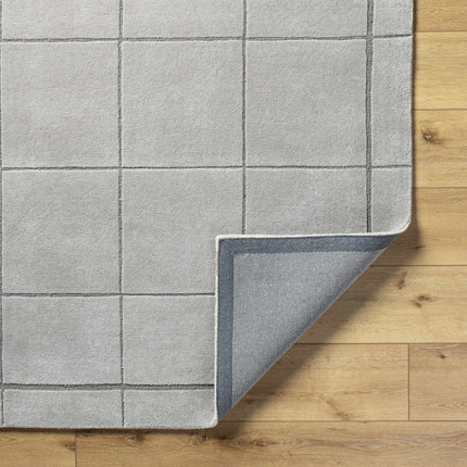 Siarl Gray Checkered Area Rug Rugs TriadCommerceInc