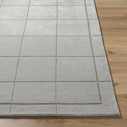 Siarl Gray Checkered Area Rug Rugs TriadCommerceInc