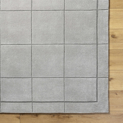 Siarl Gray Checkered Area Rug Rugs TriadCommerceInc