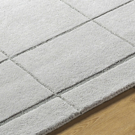 Siarl Gray Checkered Area Rug Rugs TriadCommerceInc