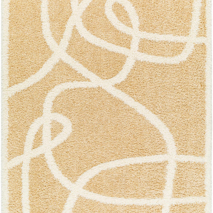 Gilon Camel Plush Area Rug Rugs TriadCommerceInc 5'3" x 7' Rectangle