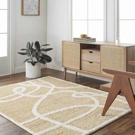 Gilon Camel Plush Area Rug Rugs TriadCommerceInc