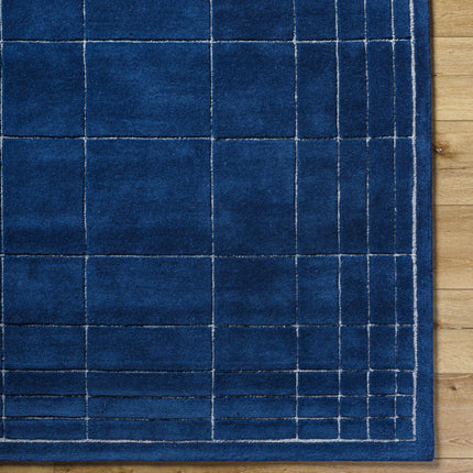 Sedna Navy Wool Area Rug Rugs TriadCommerceInc