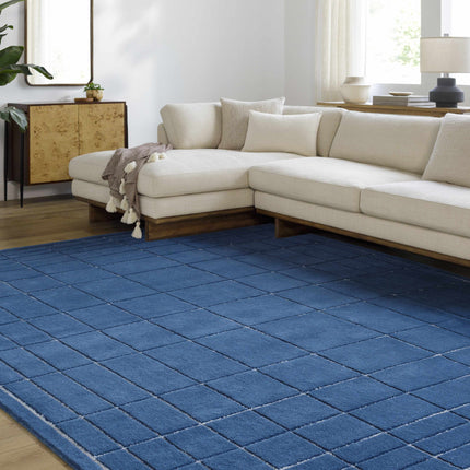 Sedna Navy Wool Area Rug Rugs TriadCommerceInc