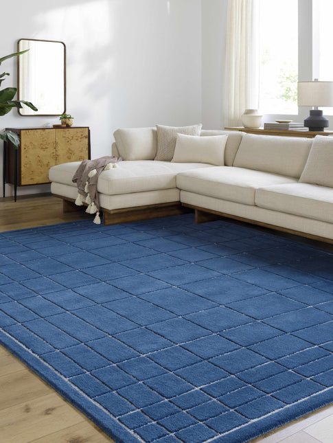 Sedna Navy Wool Area Rug Rugs TriadCommerceInc