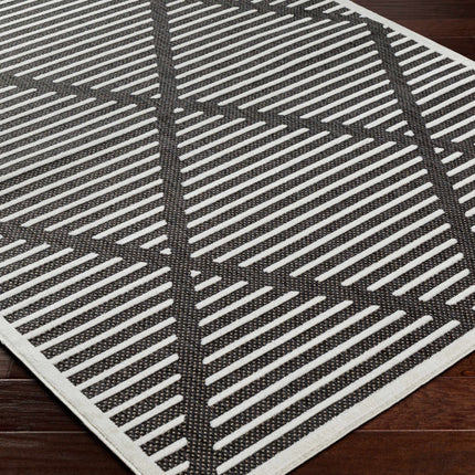 Anah 3D Black Outdoor Rug