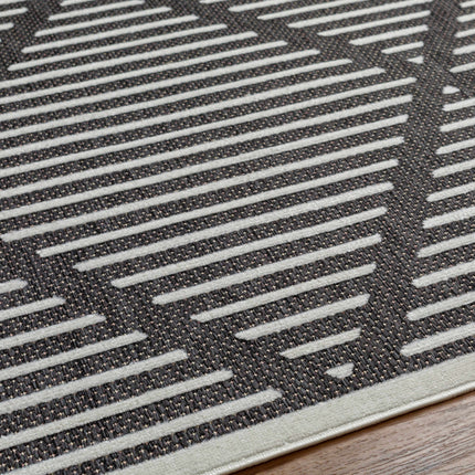Anah 3D Black Outdoor Rug Rugs TriadCommerceInc