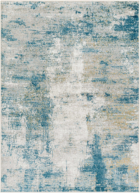 Duval Blue Abstract Area Rug Rugs TriadCommerceInc 5'3" x 7' Rectangle