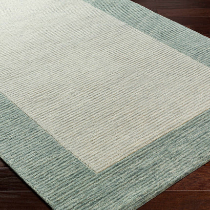 Amadi Green Wool Area Rug Rugs TriadCommerceInc