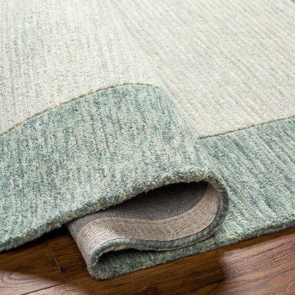 Amadi Green Wool Area Rug Rugs TriadCommerceInc