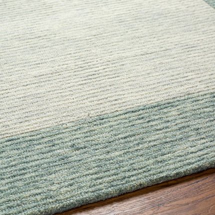 Amadi Green Wool Area Rug Rugs TriadCommerceInc