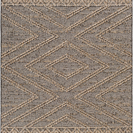 Beige Charcoal Areli Area Rug Rugs TriadCommerceInc 5' x 7' Rectangle