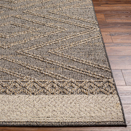 Beige Charcoal Areli Area Rug Rugs TriadCommerceInc