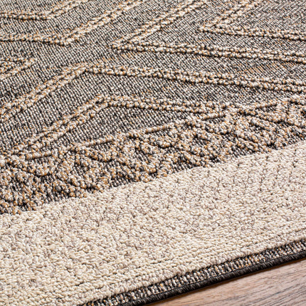 Beige Charcoal Areli Area Rug Rugs TriadCommerceInc