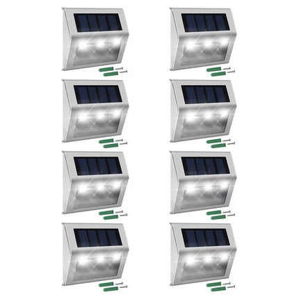 Stainless Steel LED Solar Stair Step Lights 2024 Model Home Decor > Lighting > Outdoor Lighting TriadCommerceInc
