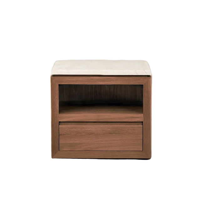 Sofita Marble Nightstand - Mocha End Tables TriadCommerceInc