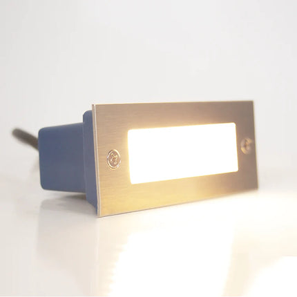 Outdoor LED Brick Wall Step Light Warm White Stainless Steel Step light TriadCommerceInc