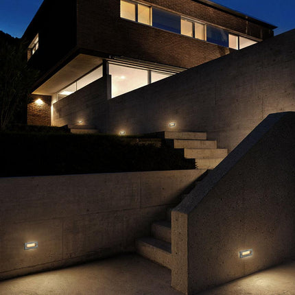 Outdoor LED Brick Wall Step Light Warm White Stainless Steel Step light TriadCommerceInc