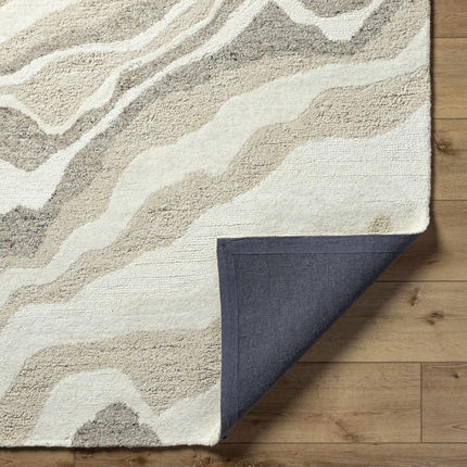 Siani Beige Wool Area Rug Rugs TriadCommerceInc