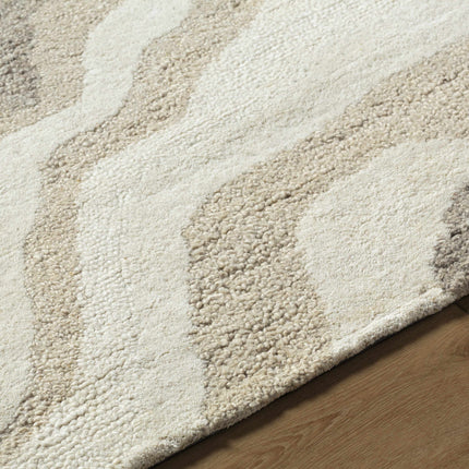 Siani Beige Wool Area Rug Rugs TriadCommerceInc