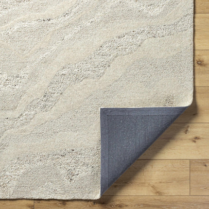 Siani Cream Wool Area Rug Rugs TriadCommerceInc