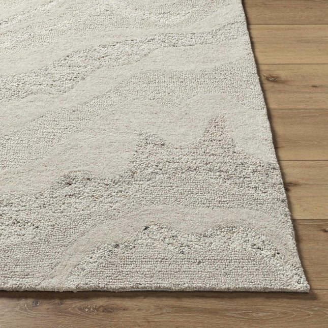 Siani Cream Wool Area Rug Rugs TriadCommerceInc