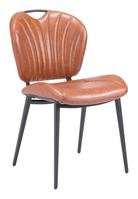 Terrence Dining Chair (Set of 2) Vintage Brown Chairs TriadCommerceInc Default Title  
