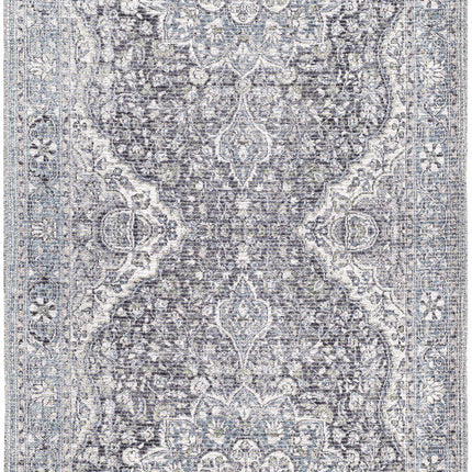 Tavas Blue Persian Style Washable Rug - Clearance Rugs TriadCommerceInc 2'7" x 7'3" Runner