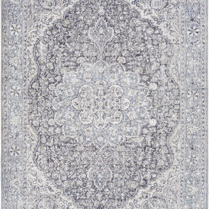 Tavas Blue Persian Style Washable Rug - Clearance Rugs TriadCommerceInc 5'3" x 7'3" Rectangle