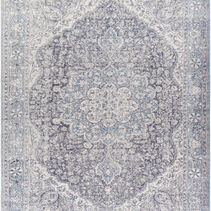 Tavas Blue Persian Style Washable Rug - Clearance Rugs TriadCommerceInc 7'10" x 10'2" Rectangle
