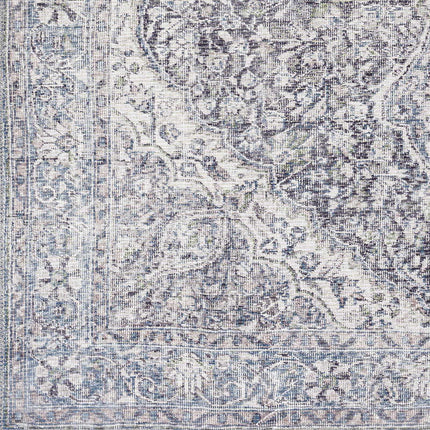 Tavas Blue Persian Style Washable Rug - Clearance Rugs TriadCommerceInc 2'7" x 10' Runner