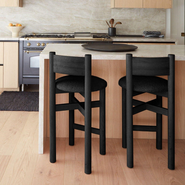 Teddy Counter Stool - Black Counter Stools TriadCommerceInc