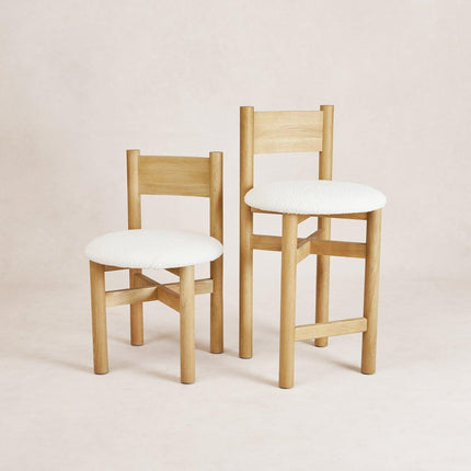 Teddy Counter Stool - Warm Oak Table & Bar Stools TriadCommerceInc
