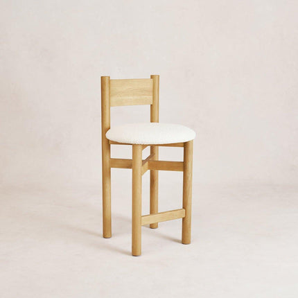 Teddy Counter Stool - Warm Oak Table & Bar Stools TriadCommerceInc