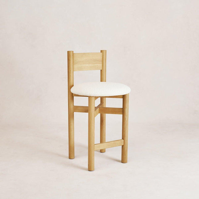 Teddy Counter Stool - Warm Oak Table & Bar Stools TriadCommerceInc
