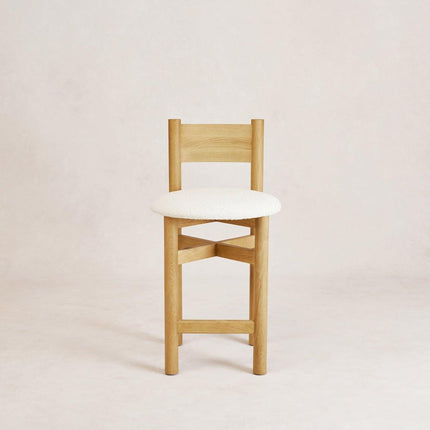 Teddy Counter Stool - Warm Oak Table & Bar Stools TriadCommerceInc