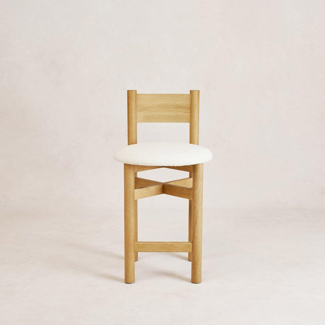 Teddy Counter Stool - Warm Oak Table & Bar Stools TriadCommerceInc