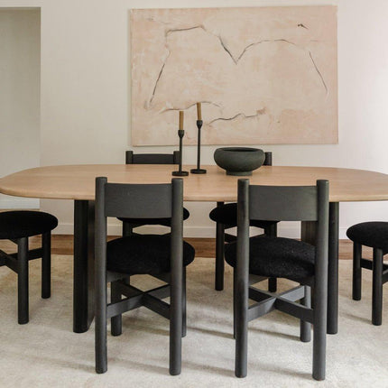 Teddy Dining Chair - Black Kitchen & Dining Room Chairs TriadCommerceInc