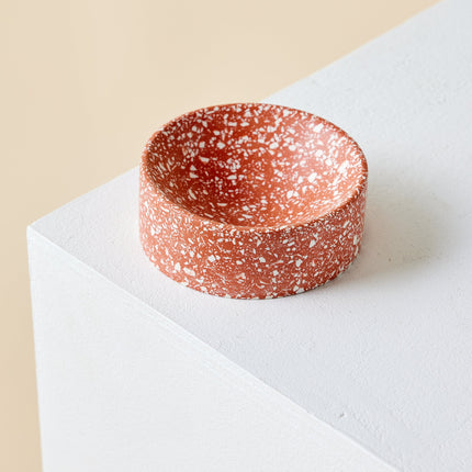 Terracotta Red Terrazzo Trinket Bowl Décor TriadCommerceInc